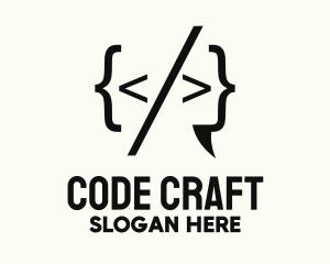 Tech Programming Code logo design