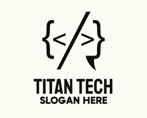 Tech Programming Code logo design