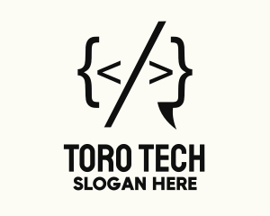 Tech Programming Code logo design