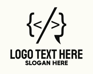 Web Design - Tech Programming Code logo design