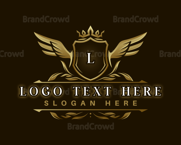 Luxury Crown Shield Logo