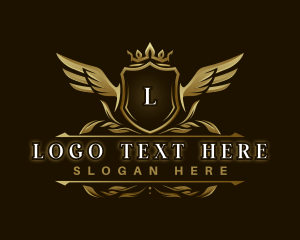 Salon - Luxury Crown Shield logo design