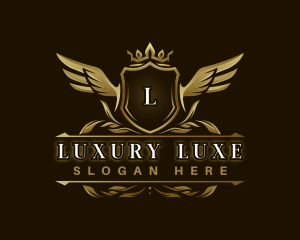 Luxury Crown Shield  logo design