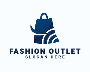 Outlet - Retail Shopping Bag logo design