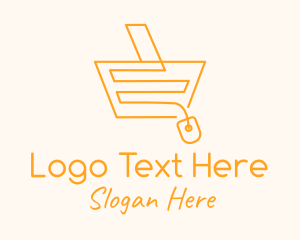 Site - Computer Mouse Shopping Cart logo design
