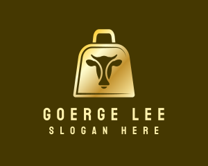 Steakhouse - Golden Cow Bell logo design