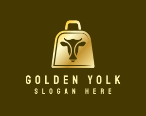 Golden Cow Bell logo design