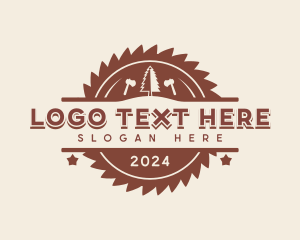 Logger - Tree Saw Lumber logo design