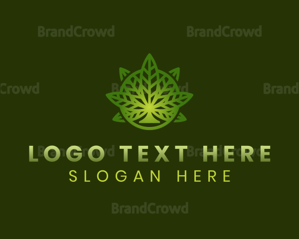 Herb Medication Weed Logo