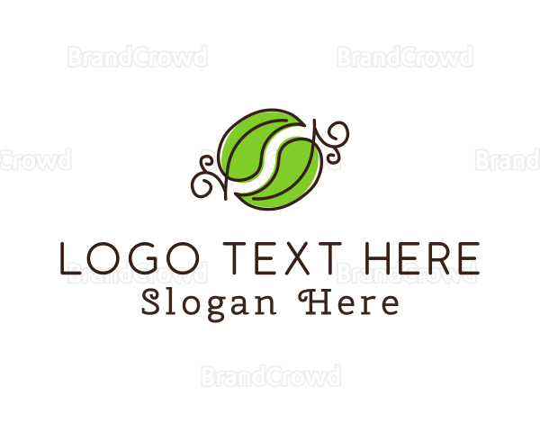 Green Herbal Leaves Logo