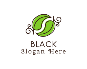 Green Herbal Leaves logo design