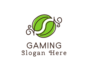 Vegetarian - Green Herbal Leaves logo design