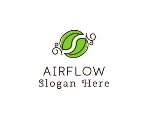 Green Herbal Leaves logo design