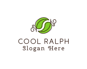 Green Herbal Leaves logo design