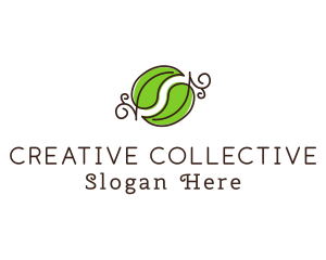 Green Herbal Leaves logo design