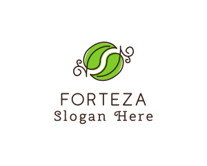 Green Herbal Leaves logo design