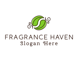 Green Herbal Leaves logo design