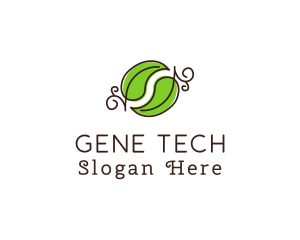 Green Herbal Leaves logo design