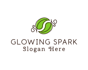 Green Herbal Leaves logo design