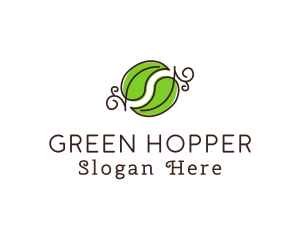 Green Herbal Leaves logo design