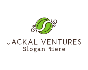 Green Herbal Leaves logo design