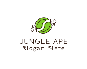 Green Herbal Leaves logo design