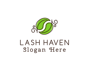 Green Herbal Leaves logo design