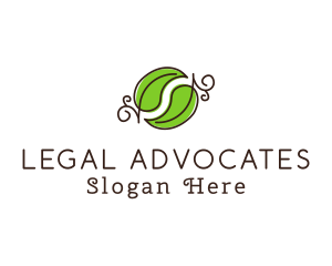 Green Herbal Leaves logo design