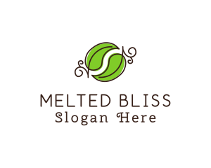 Green Herbal Leaves logo design