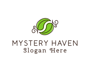 Green Herbal Leaves logo design