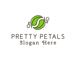 Green Herbal Leaves logo design