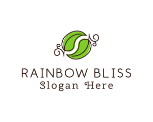 Green Herbal Leaves logo design