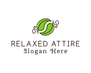 Green Herbal Leaves logo design