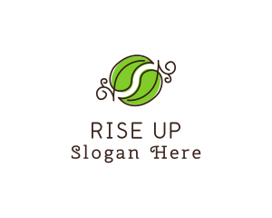 Green Herbal Leaves logo design