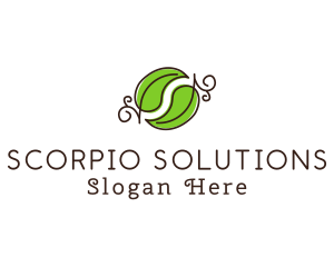 Green Herbal Leaves logo design