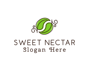 Green Herbal Leaves logo design