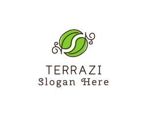 Green Herbal Leaves logo design