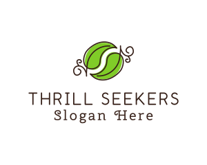 Green Herbal Leaves logo design