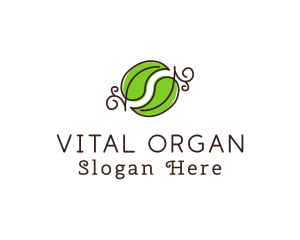 Green Herbal Leaves logo design