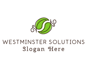 Green Herbal Leaves logo design