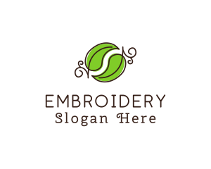 Green Herbal Leaves logo design