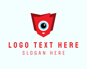 Strange - Cute Cyclops Eye logo design