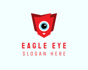 Cute Cyclops Eye logo design