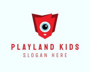 Cute Cyclops Eye logo design