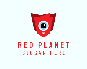 Cute Cyclops Eye logo design