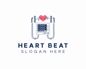 Medical Defibrillator Machine logo design