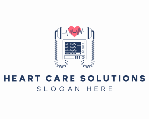 Medical Defibrillator Machine logo design