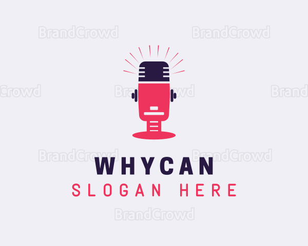Audio Mic Podcast Logo