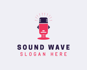 Audio - Audio Mic Podcast logo design
