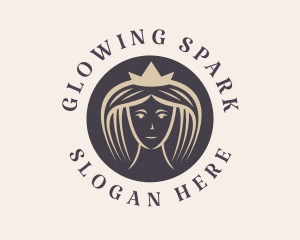 Queen Lady Crown  logo design